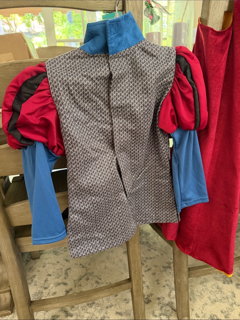 Disney Prince Phillip Costume in Blue, Red & Gold - Picture 11 of 11